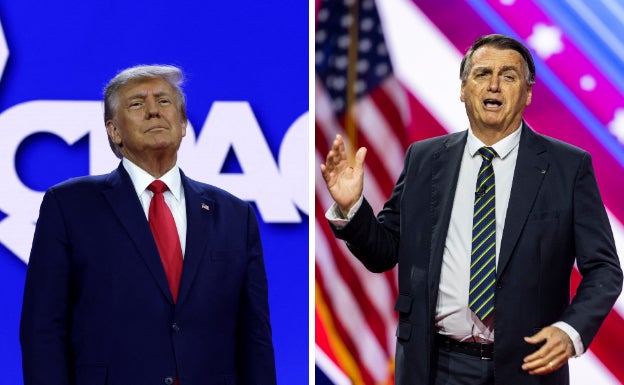 Trump y Bolsonaro unen fuerzas para intencionar volver al poder Trump y Bolsonaro unen fuerzas para intencionar volver al poder