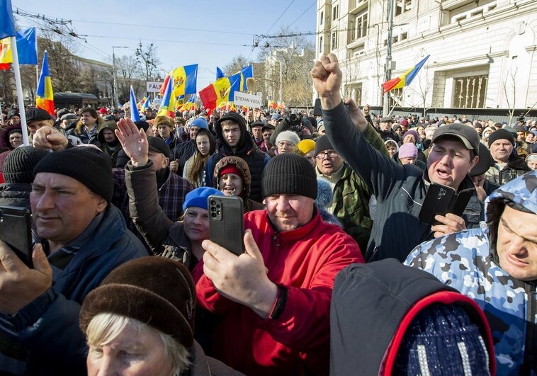 Acusan a los servicios secretos rusos de instigar manifestaciones prorrusas en Moldavia