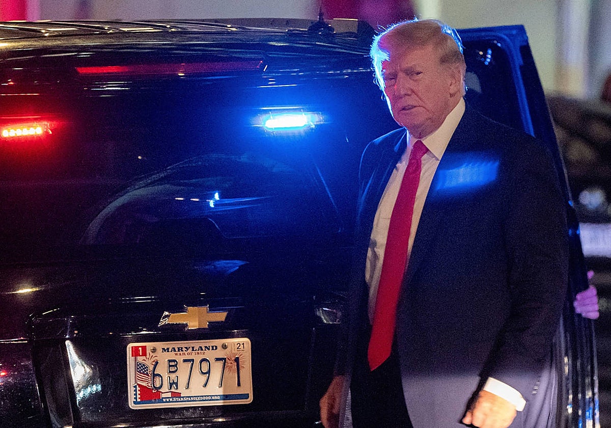 El expresidente de Estados Unidos Donald Trump en Nueva York