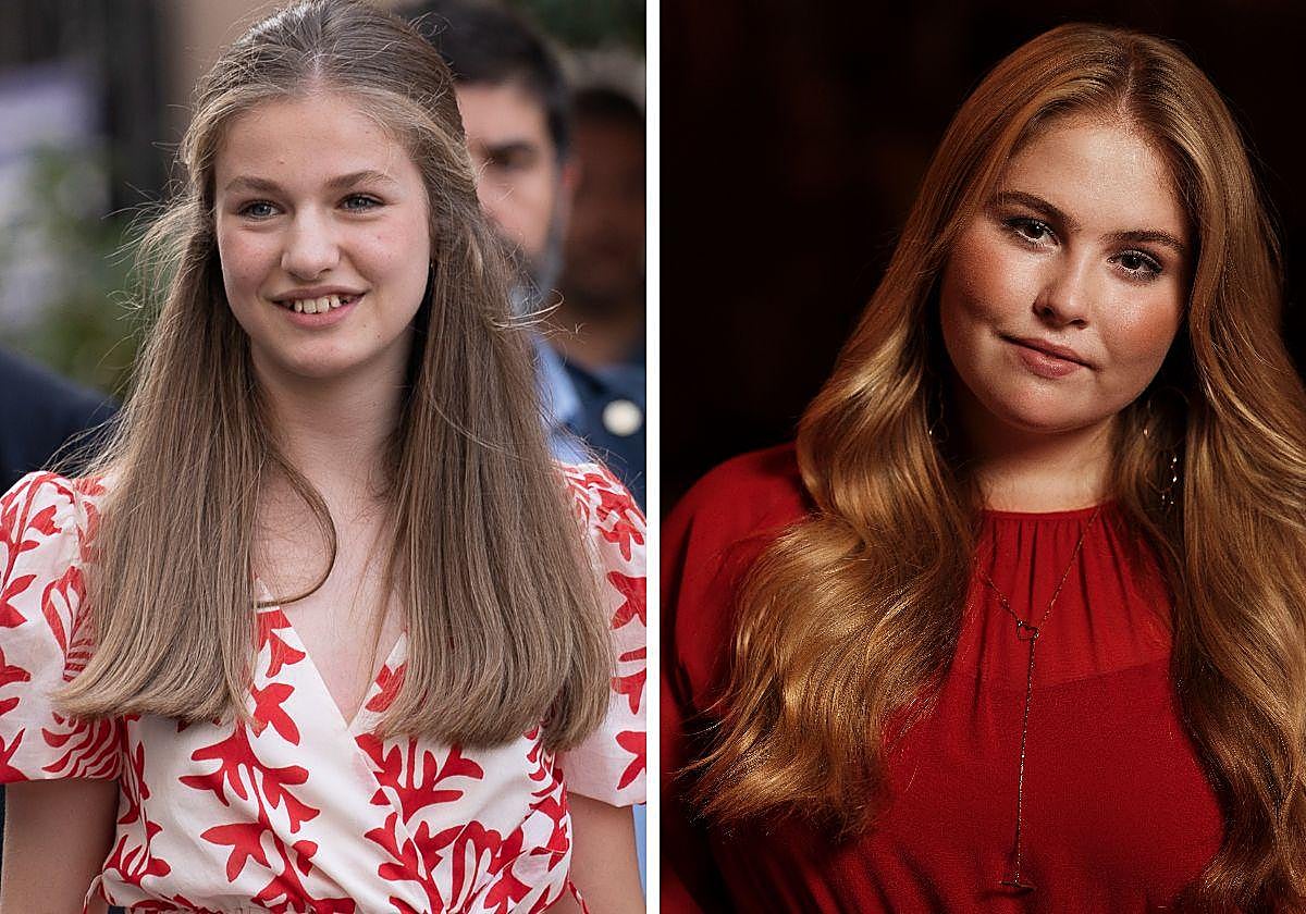 Amalia de los Países Bajos y la Princesa Leonor en un montaje