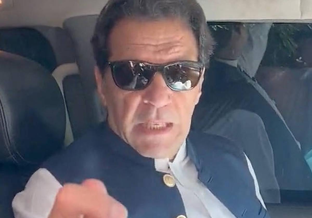 Imran Khan, en una grabación de este martes