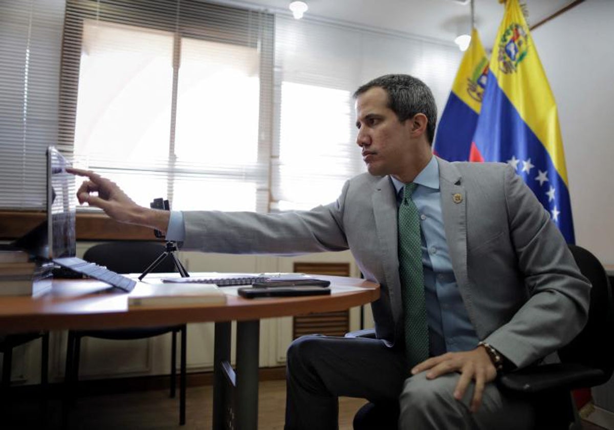 El expresidente interino de Venezuela, Juan Guaidó