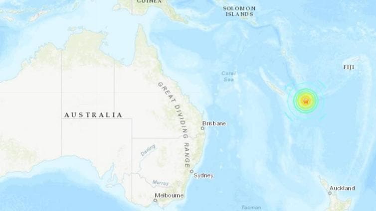 Alerta de tsunami en el Pacífico sur tras un fuerte terremoto de magnitud 7,7