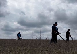 Agricultores ucranianos limpian de explosivos sus campos: «Da miedo sembrar»