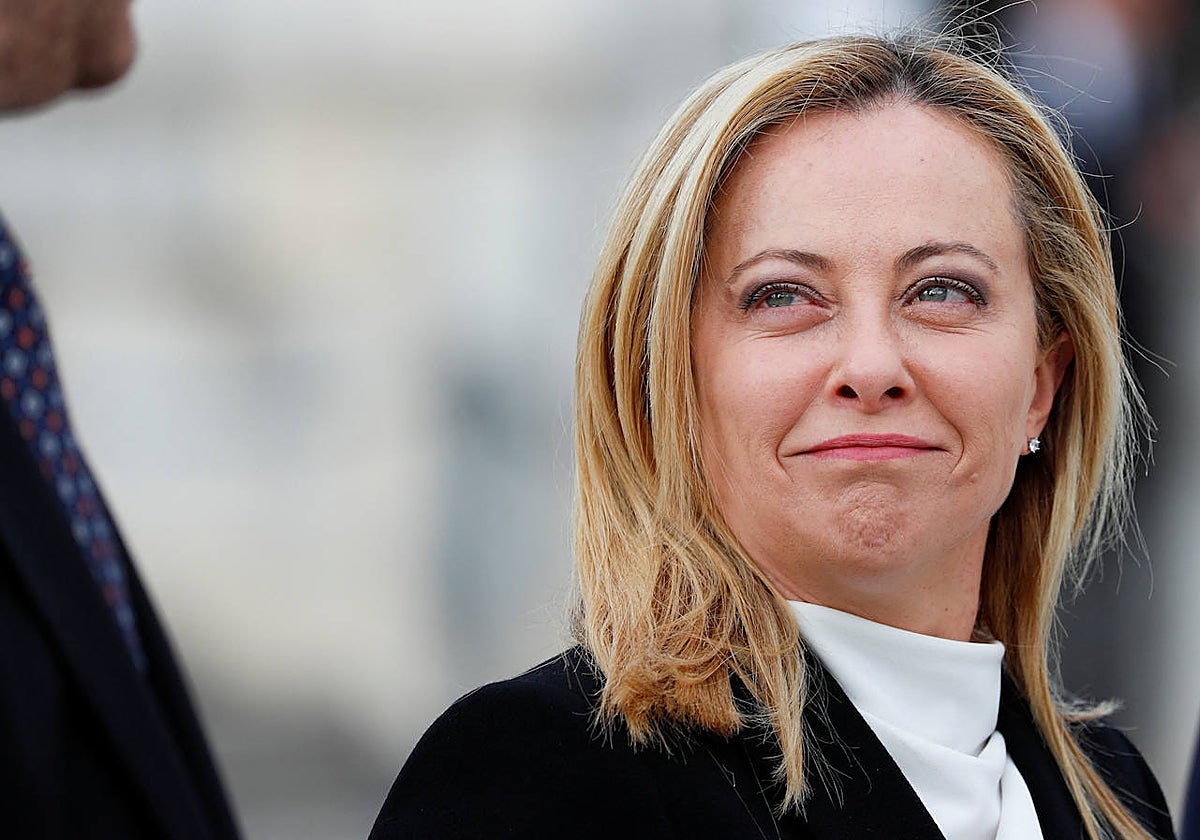 La primera ministra Giorgia Meloni, líder de Hermanos de Italia