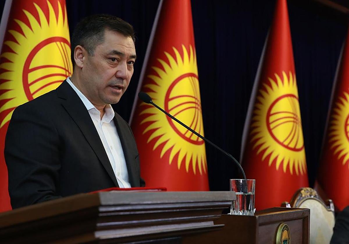 Sadyr Zhaparov, presidente de Kirguistán
