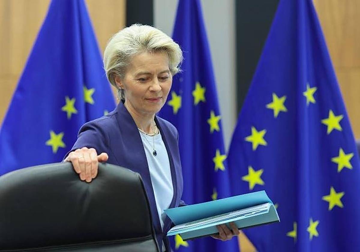 La presidenta de la Comisión Europea, Ursula Von der Leyen
