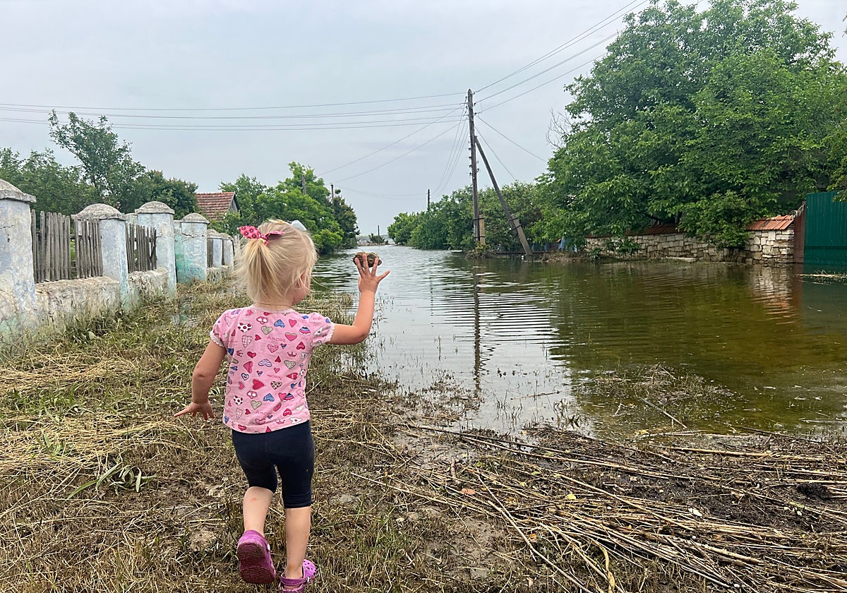 Familias afectadas por las inundaciones