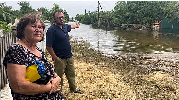 Familias afectadas por las inundaciones