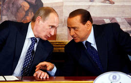 Putin lamenta la muerte de Berlusconi, «un verdadero amigo»