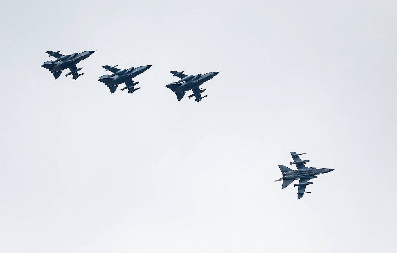 Aviones alemanes ECR Tornado participan en el ejercicio aéreo de la OTAN  