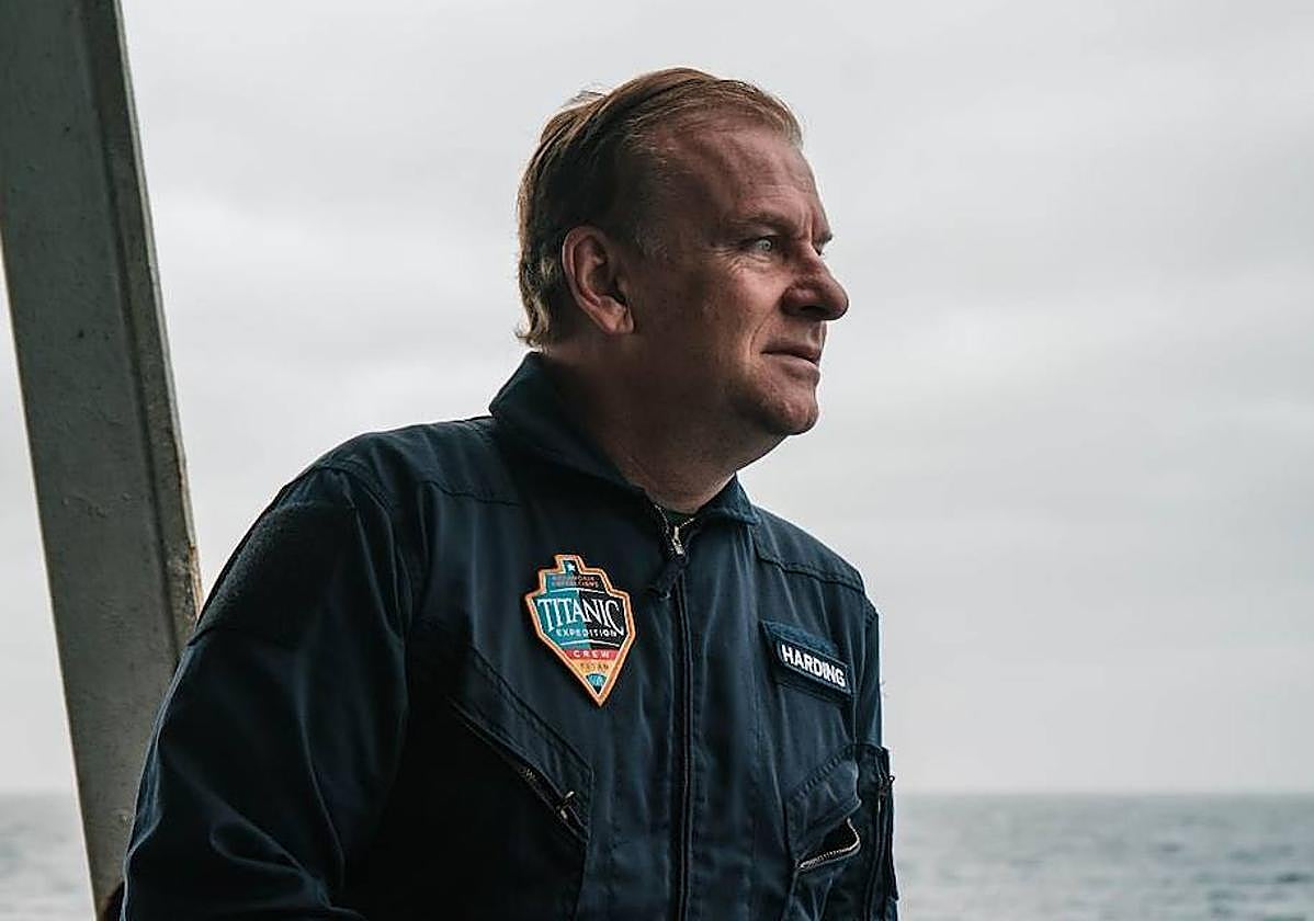 Hamish Harding durante la expedición.