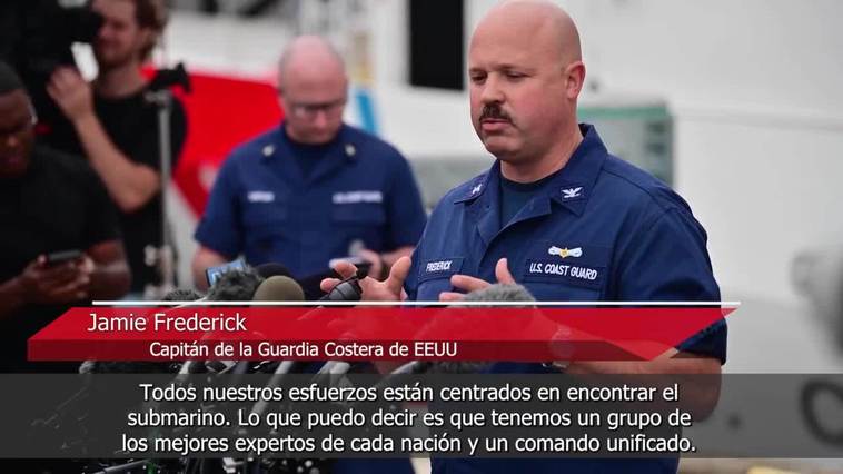 Detectados "ruidos submarinos" en la búsqueda del submarino Titán