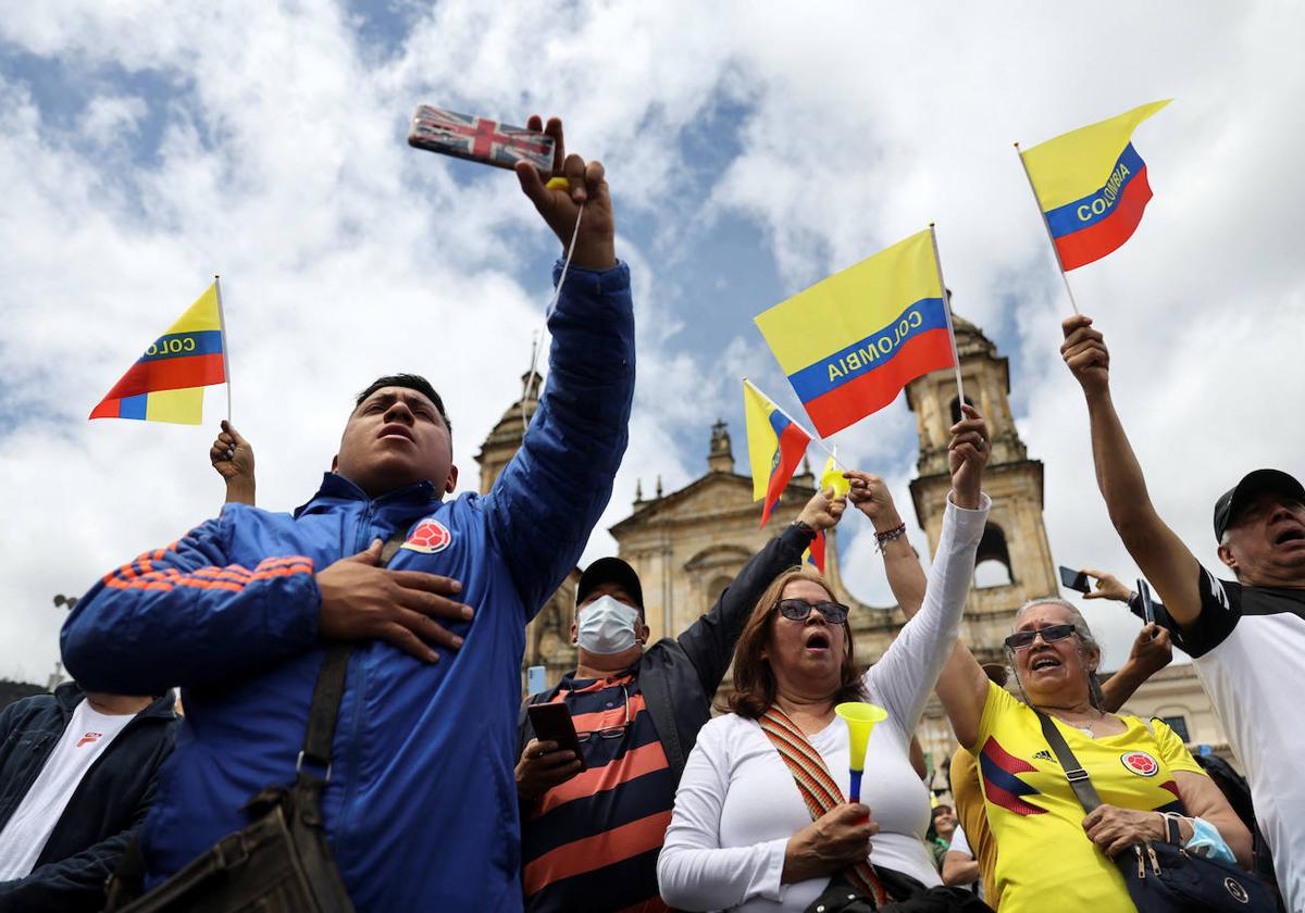 Protestas contra la reforma de Gustavo Petro