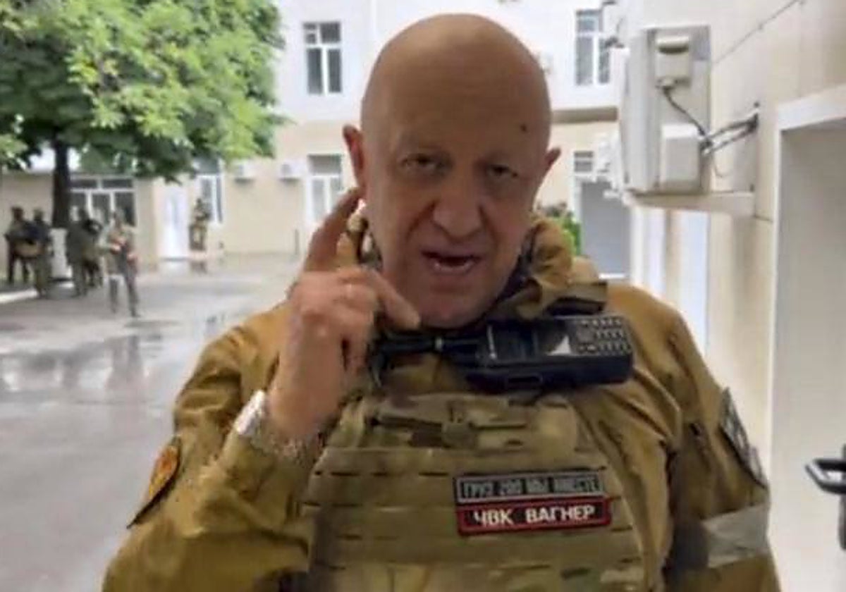Yevgeni Prigozhin, líder de Wagner, en una imágen desde Rostov