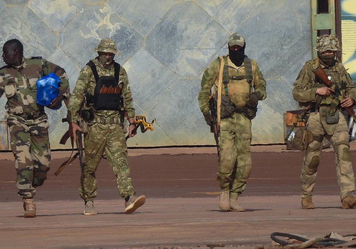 Un grupo de mercenarios de Wagner en Mali