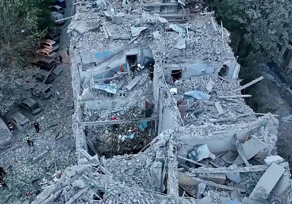 Ataque con misiles en Leópolis