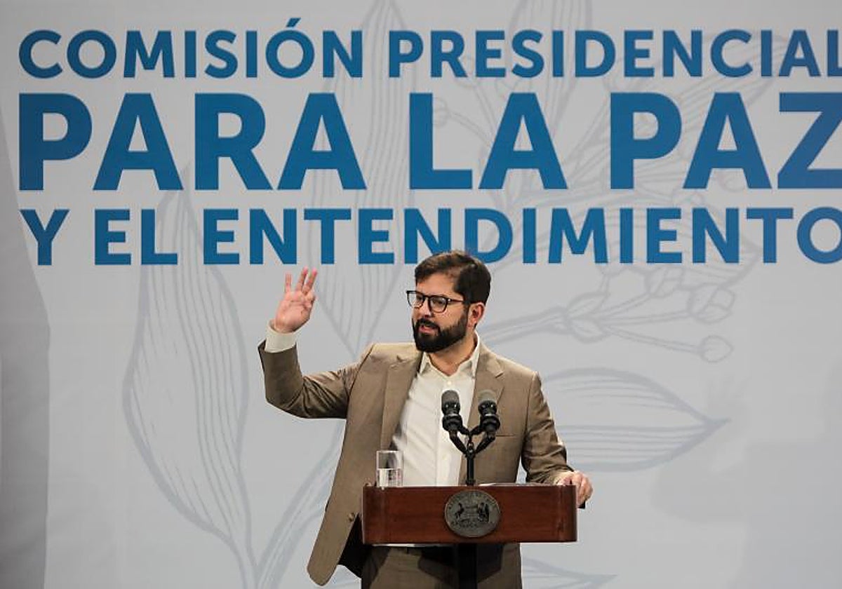 El presidente de Chile, Gabriel Boric