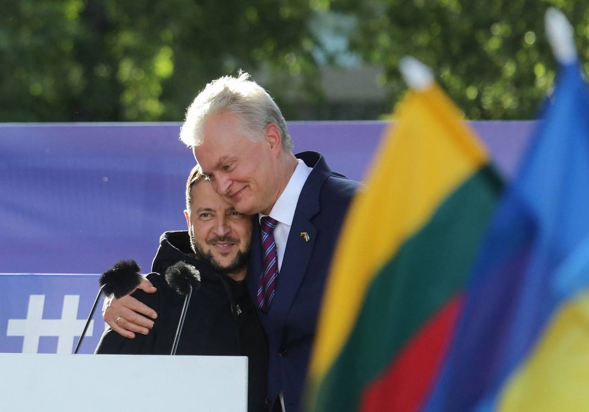 Zelenski y Nausėda en Vilna