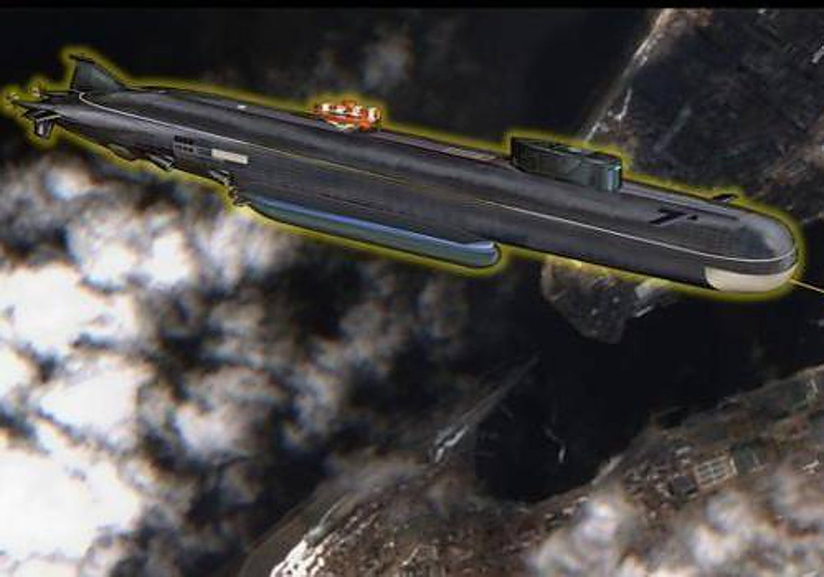 Una magen del prototipo del torpedo Poseidón