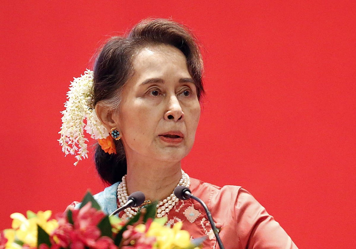 La consejera de Estado de Myanmar, Aung San Suu Kyi tomada de archivo