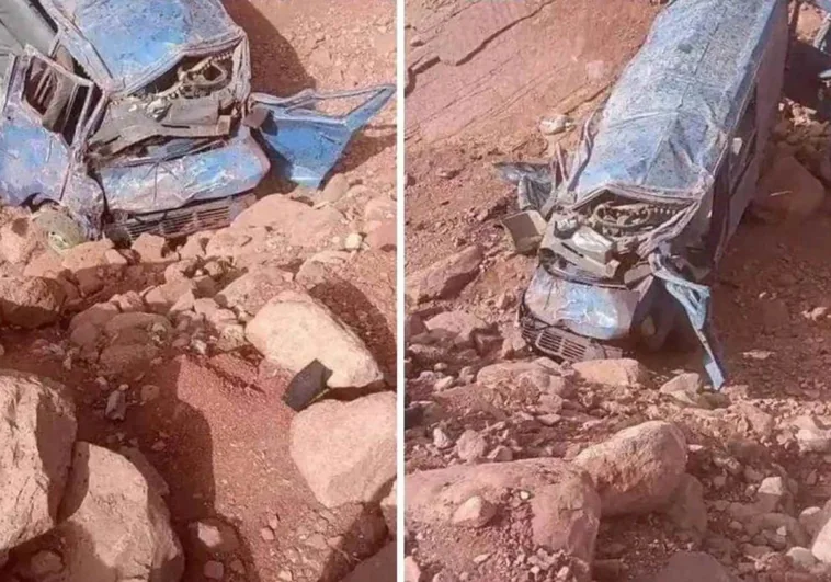 Imágenes del accidente en Marruecos