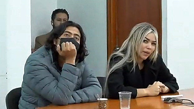Fotograma tomado de la transmisión en directo del juicio a Nicolás Petro, hijo mayor del presidente de Colombia