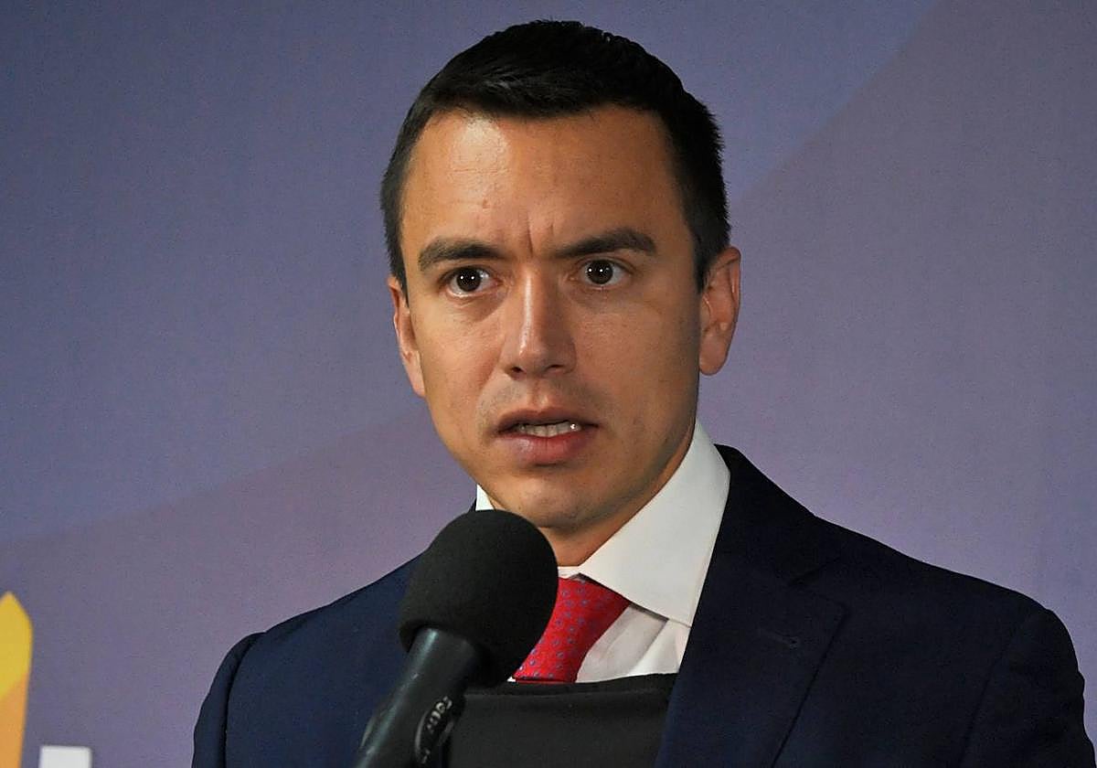 El candidato a la Presidencia de Ecuador Daniel Noboa.