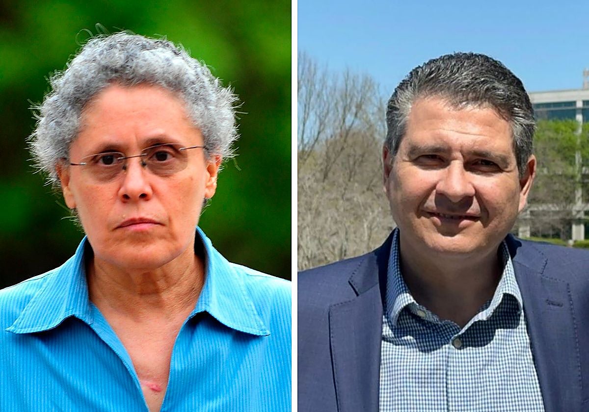 Dora María Tellez y Juan Sebastián Chamorro