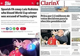 «Vergonzoso» y «a la fuerza»: los lapidarios titulares de la prensa internacional tras el beso de Rubiales a  Hermoso