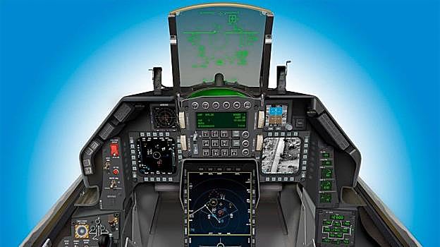Interior de un F-16