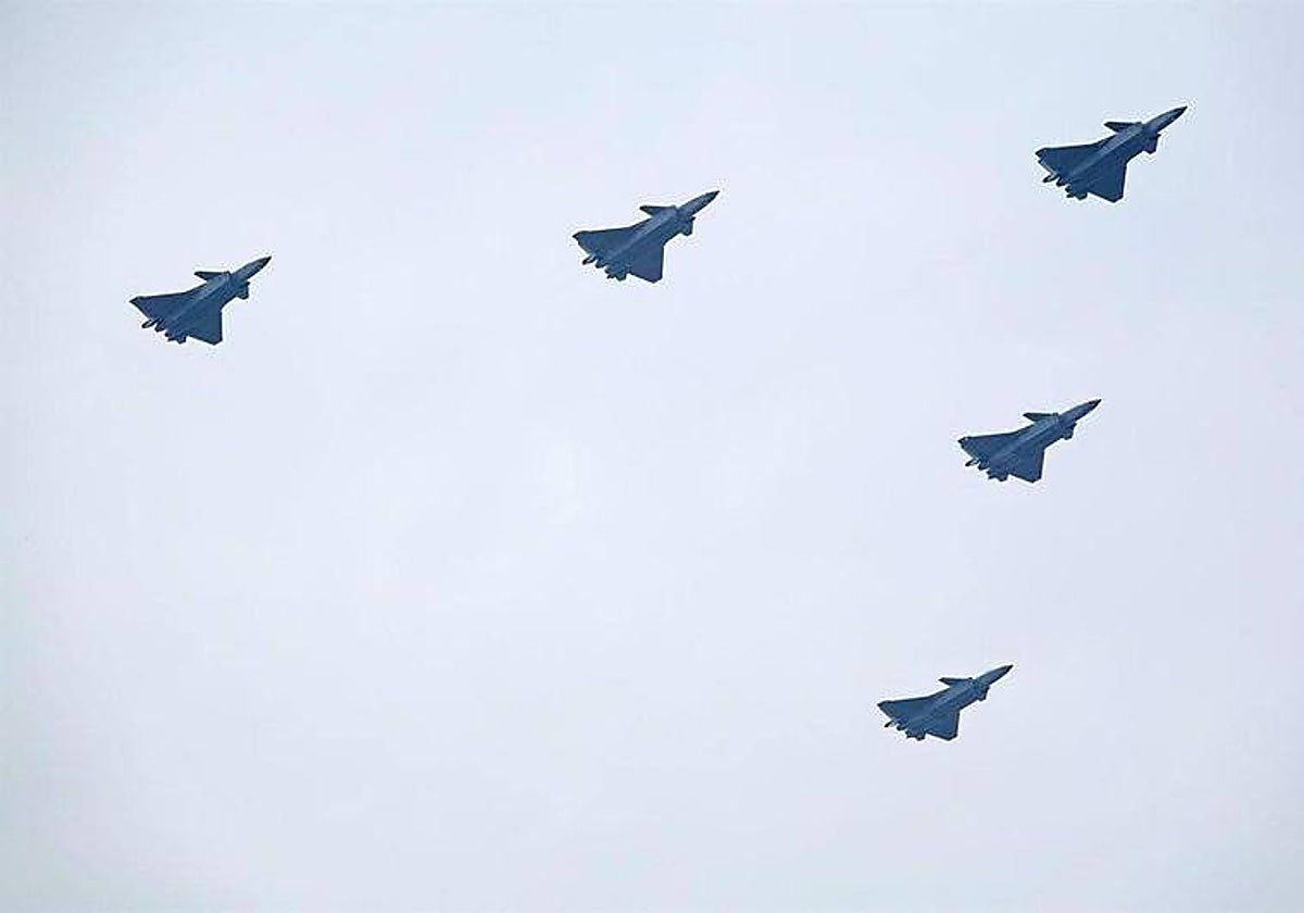 Aviones de las Fuerzas Armadas de China en una imagen de archivo