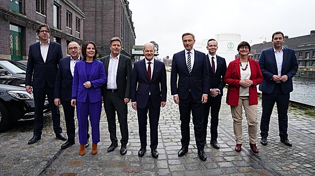 Los representantes de la 'coalición semáforo'