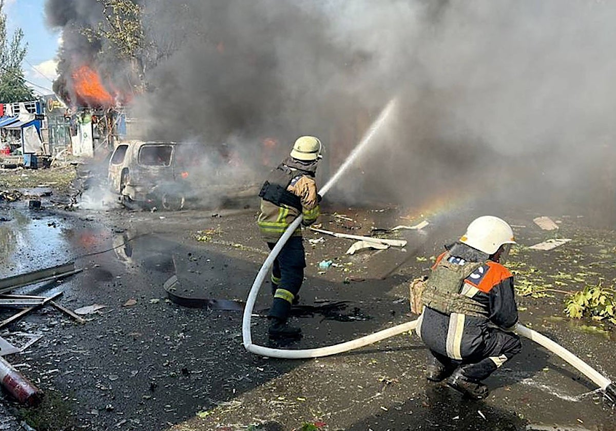 Ataque a la ciudad de Kostiantynivka en el este de Ucrania