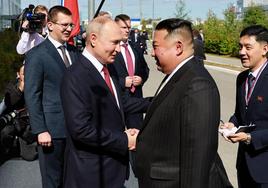 Kim Jong-un y Putin, unidos en su «guerra santa» contra Occidente