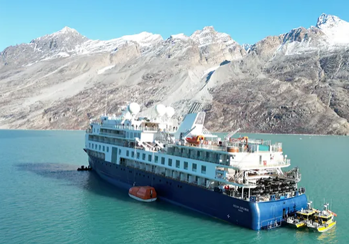 El 'Ocean Explorer', un crucero de lujo atrapado desde el lunes en Groenlandia