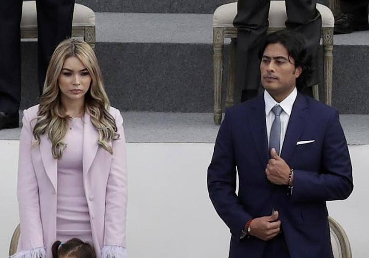Nicolás Petro, hijo del presidente de Colombia, y su exesposa, Daysuris Vásquez, en una imagen de archivo