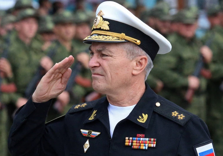El almirante Viktor Sokolov en septiembre de 2022, durante un acto celebrado en Sebastopol