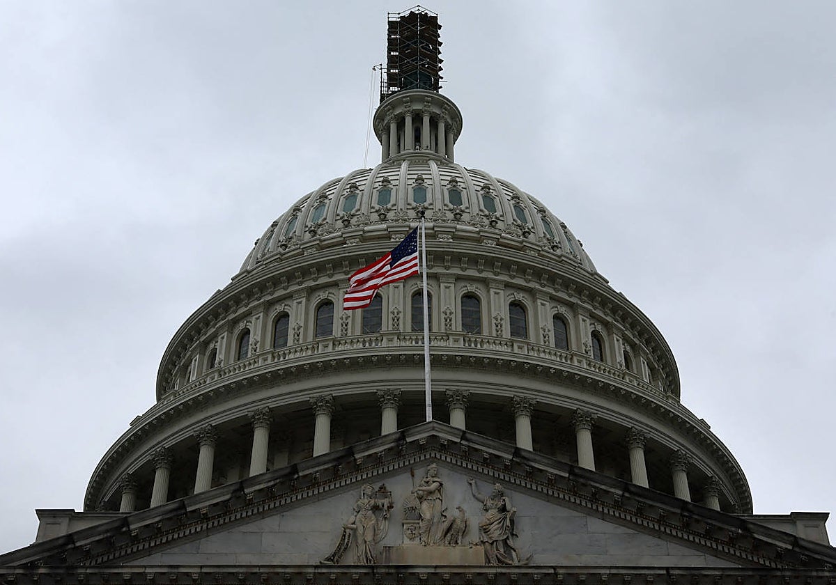 La cúpula del Capitolio, donde se reúnen la Cámara de Representantes y el Senado
