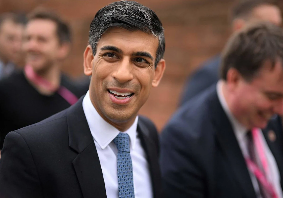 El primer ministro británico, Rishi Sunak, en el congreso conservador que se celebra en Mánchester