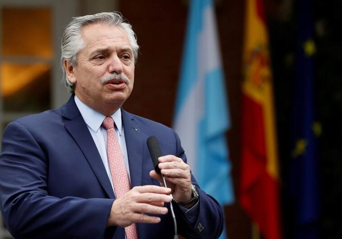 El presidente argentino, Alberto Fernández