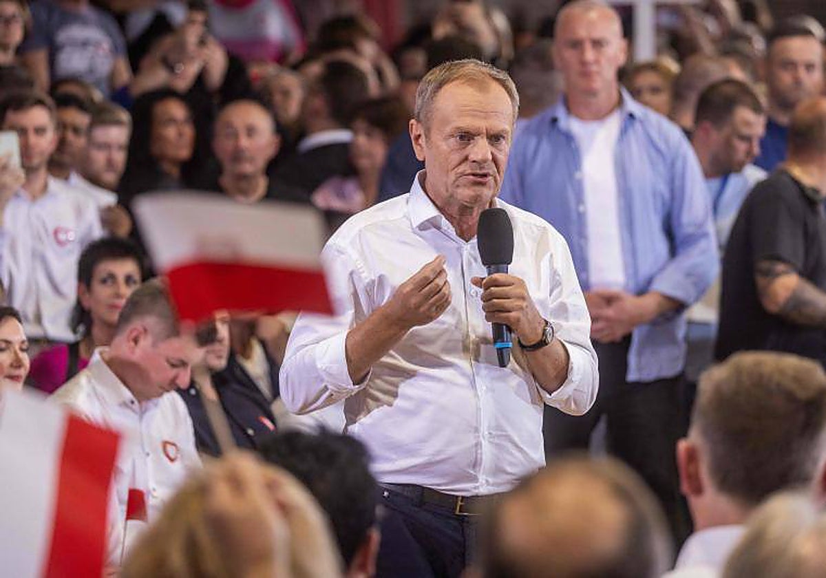 Donald Tusk, líder del mayor partido de oposición en Polonia Coalición Cívica