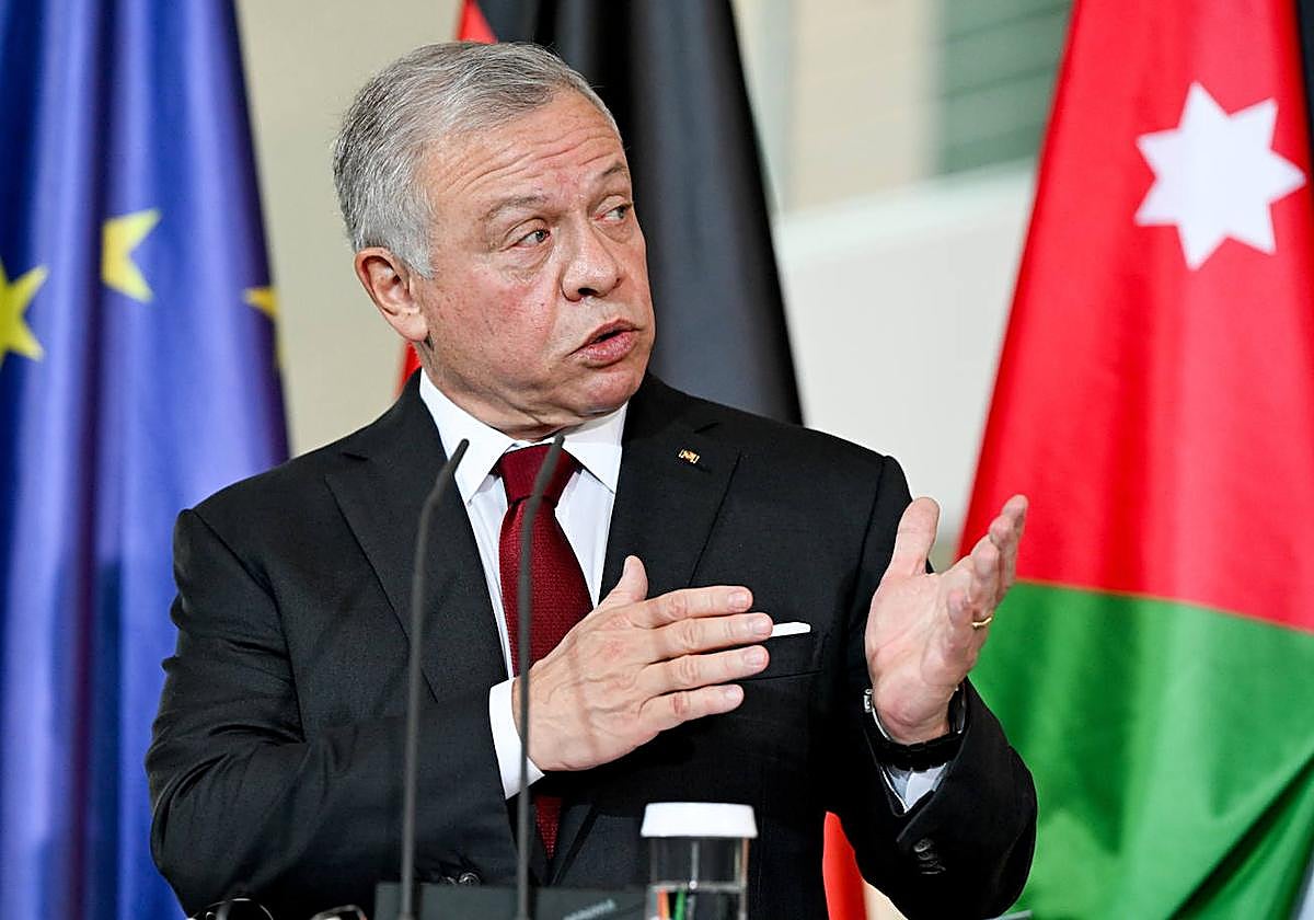 El rey Abdulá II, de Jordania en una reciente visita en Berlín