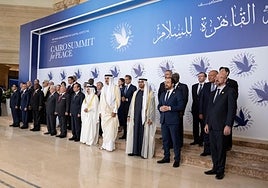 La cumbre de El Cairo reactiva la solución de los dos Estados para Israel y Palestina
