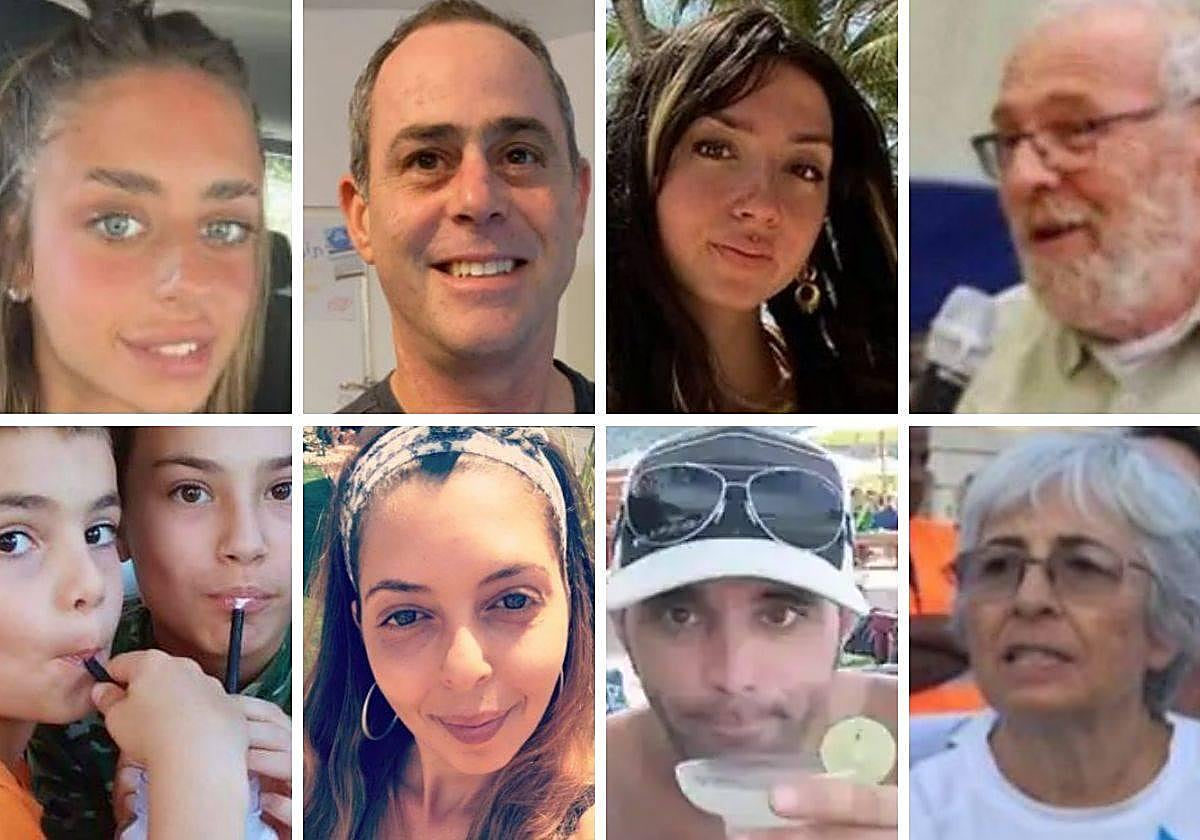 Parte de los dos centenares de rehenes de Hamás