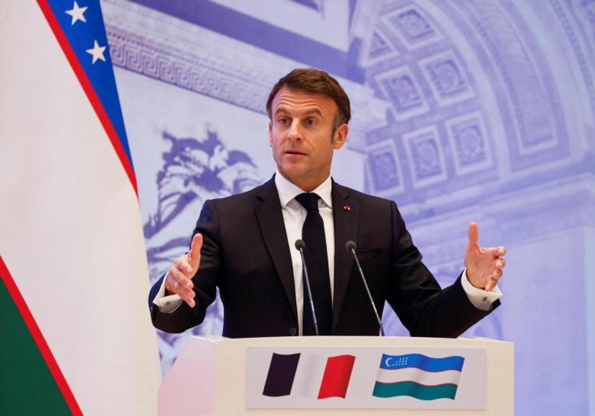 El presidente de Francia, Emmanuel Macron