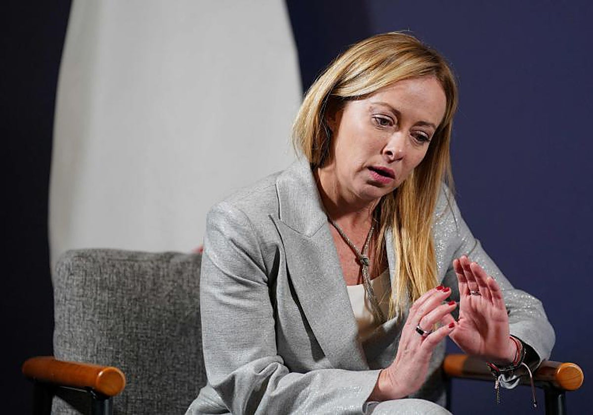 La primera ministra italiana, Georgia Meloni