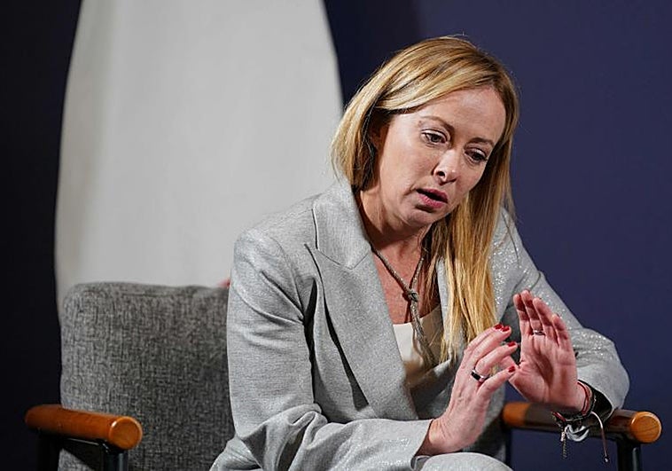 La primera ministra italiana, Georgia Meloni