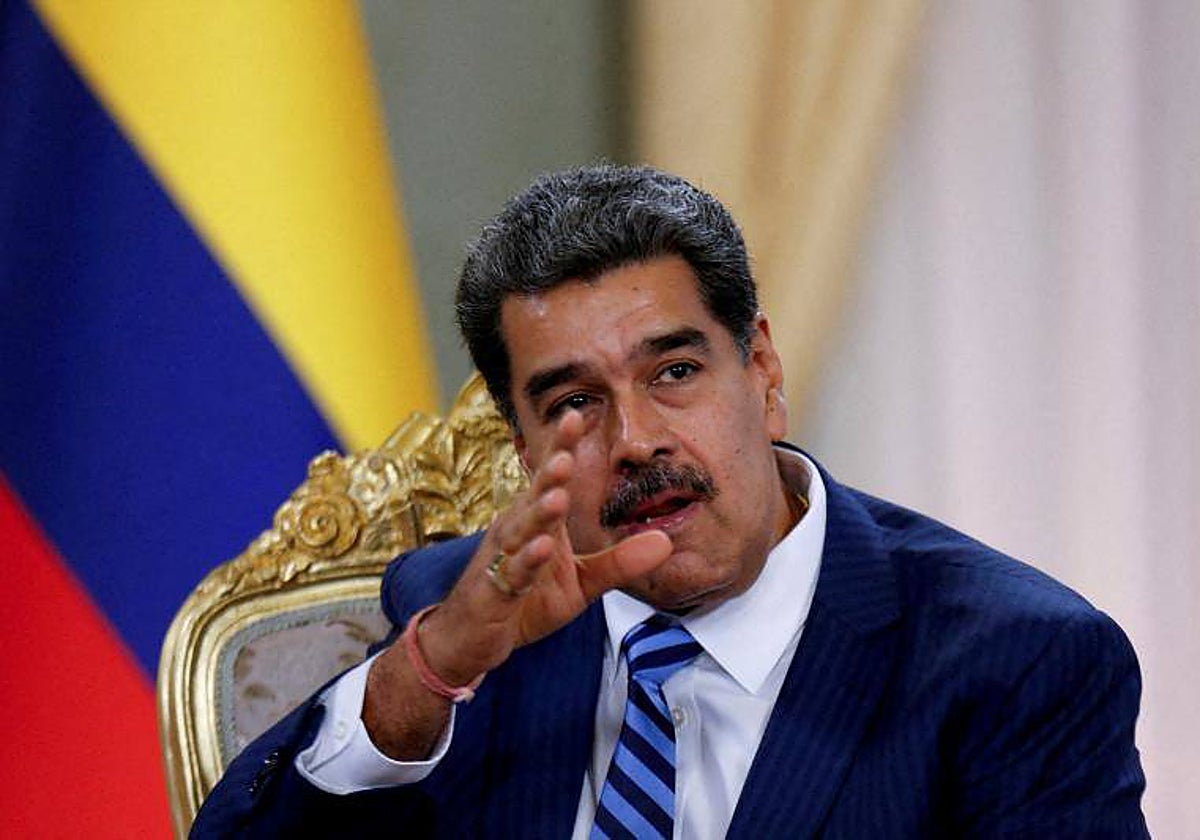 Nicolás Maduro, durante un encuentro con el embajador de Colombia