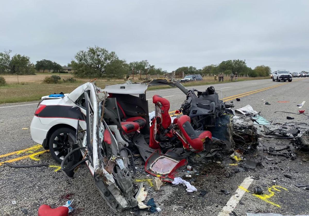 El coche cuyo conductor ocasionó el accidente